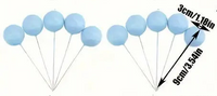 Baby Blue Ball Cake Decorations. Assorted Sizes
