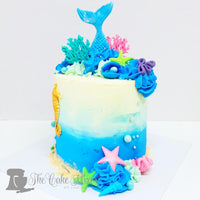 Mermaid Buttercream Cake. Choose Your Flavour - The Cake Mixer
