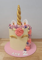 Classic Buttercream Unicorn Cake