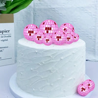 Disco Balls Cake Decorations. Lightweight