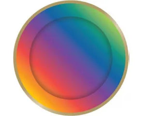 Rainbow Paper Party Plates