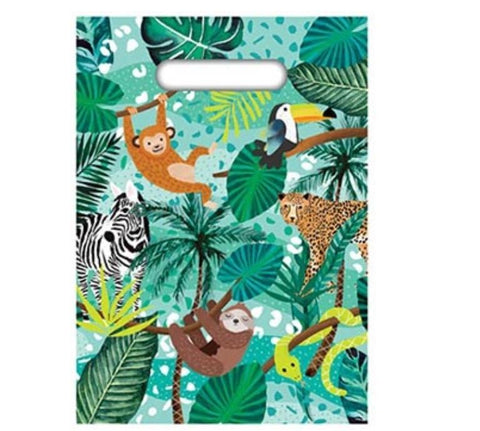 Jungle Theme Party Loots Bags - 8 Pack
