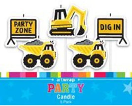 Construction Pick Candles - 5 Pack