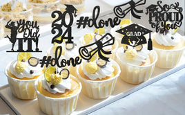 Graduation Cupcake Toppers x12. Quality Cupcake Picks