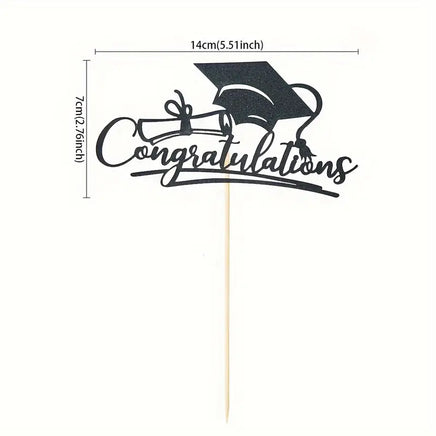 Congratulations Graduation Card Cake Topper