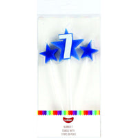 Go Bake Number 7 Candle With Stars on Picks