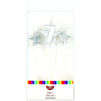 Go Bake Number 7 Candle With Stars on Picks