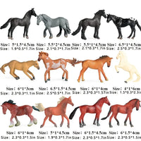 Miniature Horse Cake Decorations x3