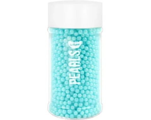 Blue 4mm Sugar Pearls 80gm Jar