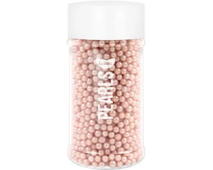 Pink 4mm Sugar Pearls 80gm Jar