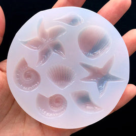 Shell Assortment Silicon Mould - x8 Cavity