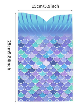 Mermaid Theme Party Bags x10