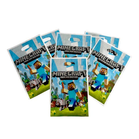 Minecraft Party Loot Bags - 10 Pack