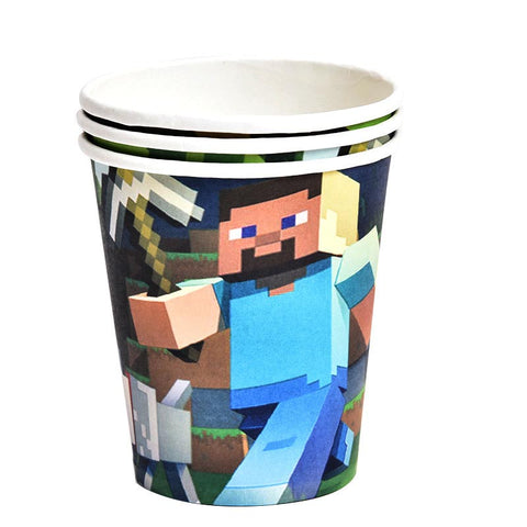 Minecraft Paper Party Cups - 10 Pack