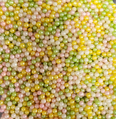 Pastel Coloured Sugar Pearls 40gm