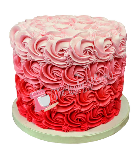 Buttercream Rosette Cake. Choose Your Size & Colour