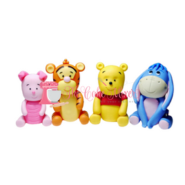 Gumpaste Winnie the Pooh Characters