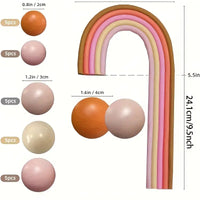 Rainbow Cake Topper Set - Autumn Colours