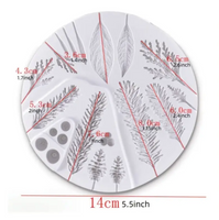 Winter Foilage Silicone Mould