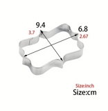 Plaque Shape Cookie Cutter - Stainless Steel