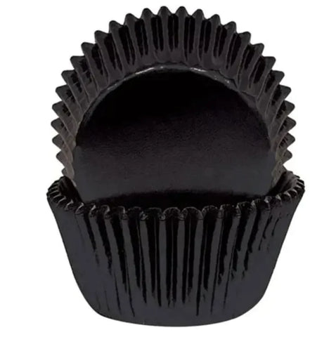 Premium Black Foil Baking Cups x30 Approx