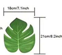 Artifical Monstera Leaf Cake Decoration/ Table Deecoration