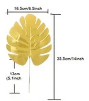 Artifical Monstera Leaf Cake Decoration/ Table Deecoration