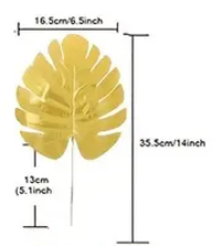 Artifical Monstera Leaf Cake Decoration/ Table Deecoration