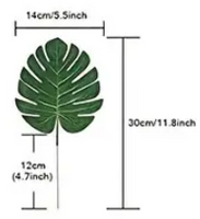 Artifical Monstera Leaf Cake Decoration/ Table Deecoration