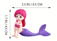 Cute Wee Mermaid Cake Topper - Non Edible