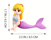 Cute Wee Mermaid Cake Topper - Non Edible