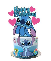 Stitch Card Cake Topper