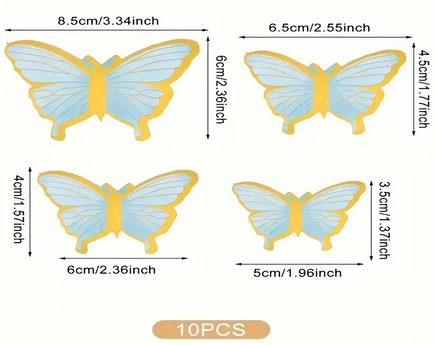 Butterfly Cake Decorations - Premium Card