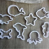 Sea Theme Cookie Cutter Set - 8 Characters
