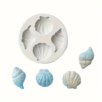 Sea Shell Silicone Mould - 4 Different Cavities