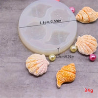 Sea Shell Silicone Mould - 4 Different Cavities