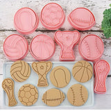 Sports Theme Cookie/ Fondant Cutter Set - 8 Piece