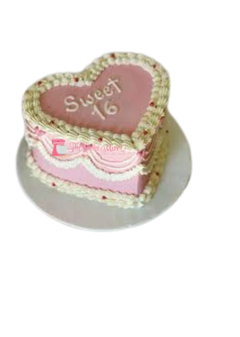 Custom Vintage Heart Cake - Made to Order