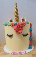 Classic Buttercream Unicorn Cake