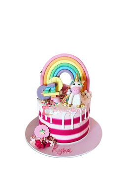 Rainbow Unicorn Cake - Made to Order