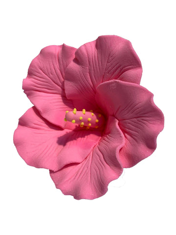 Handmade Pink Sugarpaste Hibiscus
