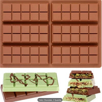 Silicone Chocolate Bar Mould. 6 Cavity Mould