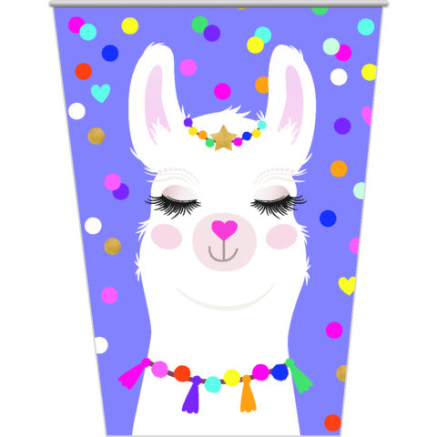 Llama Party Cups - 8 Pack