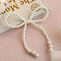 Pearl Bow Cake Decoration - Non Edible. Food Safe