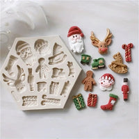 Christmas Theme Silicone Mould - Multi Cavity