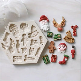 Christmas Theme Silicone Mould - Multi Cavity