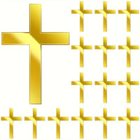 Acrylic Cross Cake Topper  - Choose Colour