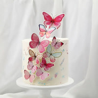 Card Butterfly Decorations - 10 Pieces