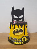 Batman Theme Birthday Cake - The Cake Mixer