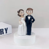 Resin Bride & Groom Cake Decoration Topper